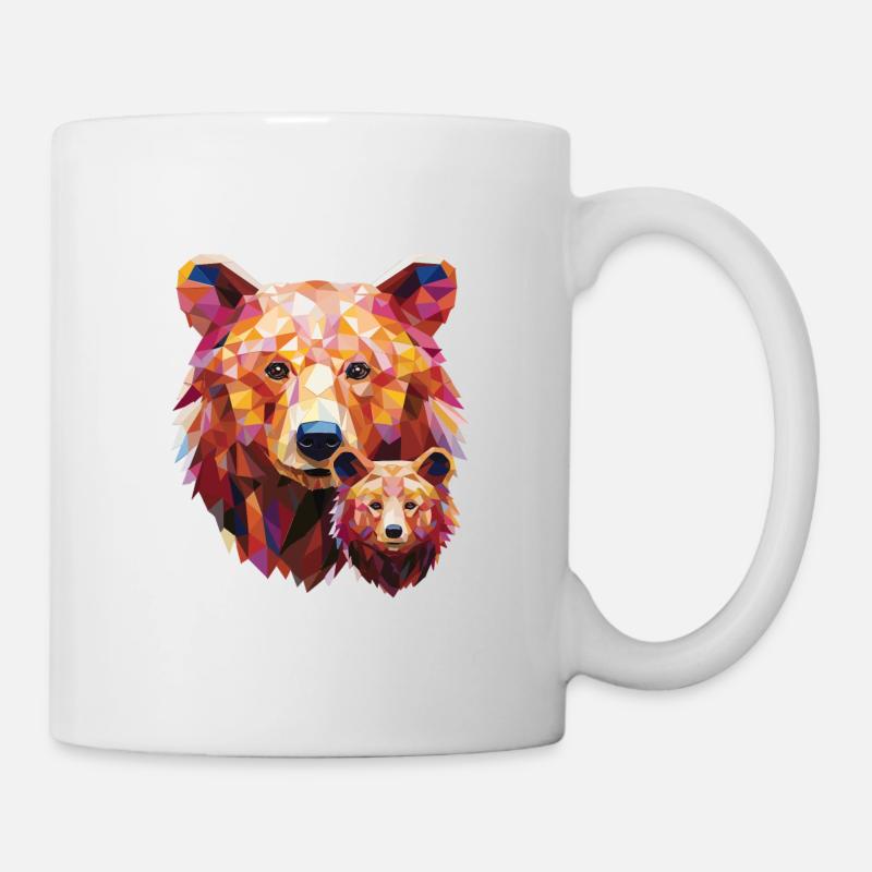 Eltern Bär Babybär Bäreneltern - Tasse - Weiß