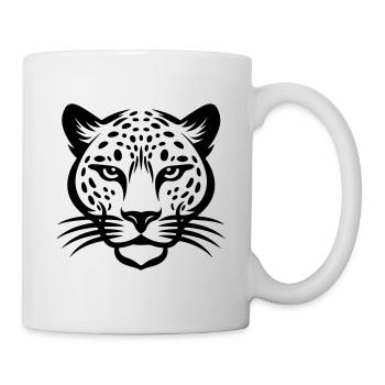 Tête de guépard - Mug blanc - blanc - Droite