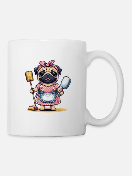 Putzmops - Tasse - Weiß