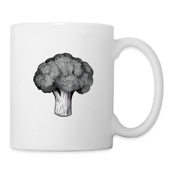 Brokkoli Gemüse Pflanze Vegetarier Vegan Veganer - Tasse - Weiß - Rechts