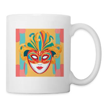 Colorful Carnival Mask - Mug - white - Right