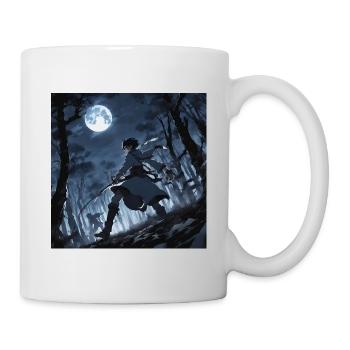 Swordsman in the moonlight - Mug - white - Right