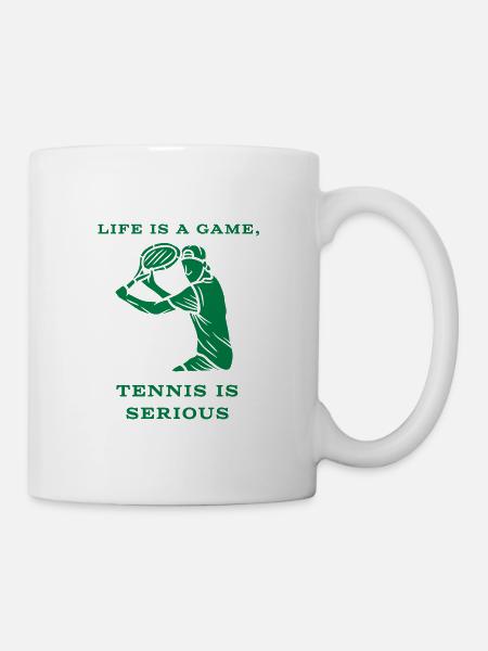 Life for tennis - Mug - white