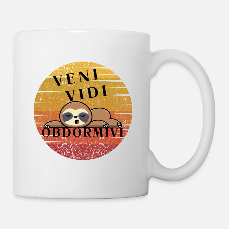 I came, saw and fell asleep. Funny Sloth En - Mug - white