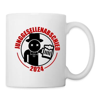 Junggesellenabschied 2024 Bier - Tasse - Weiß - Rechts