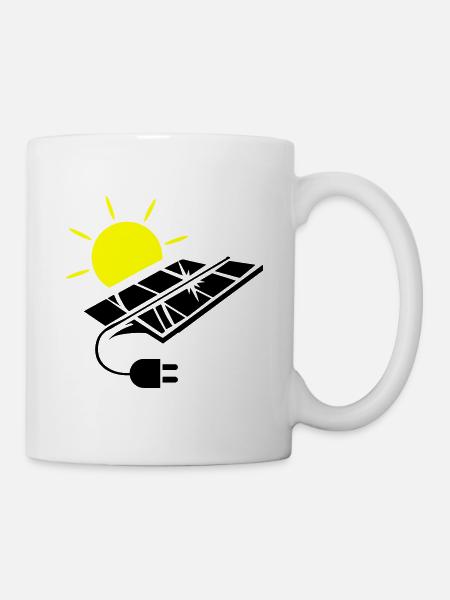 Photovoltaik Anlage Solar Energie - Tasse - Weiß