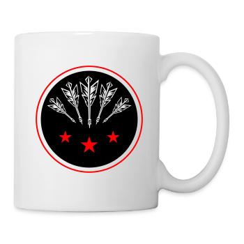Darts Team Dartpfeile Symbol - Tasse - Weiß - Rechts