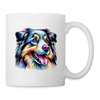 Fidèle Ami à Quatre Pattes: Berger Australien - Mug blanc - blanc - Droite
