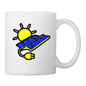Photovoltaic system solar energy - Mug - white - Right