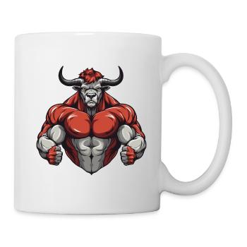 Bull Bull Beast Musculation - Mug blanc - blanc - Droite