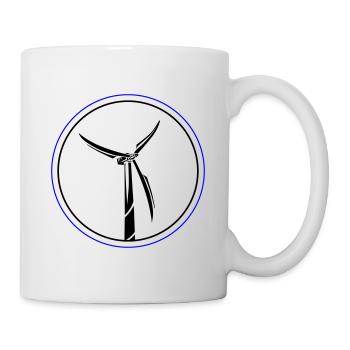 Wind Power Symbol Wind Turbine - Mug - white - Right