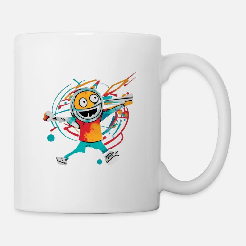 Crazy But Happy - Tasse - Weiß