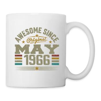 Jahrgang Mai 1966 Mai 1966 Jahrgang Mai 1966 Original - Tasse - Weiß - Rechts