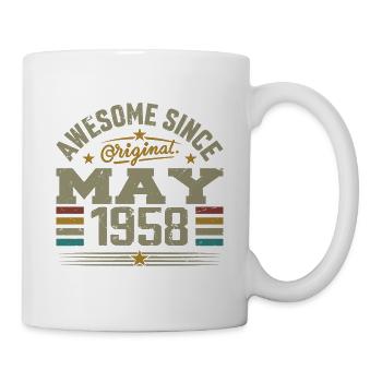 Jahrgang Mai 1958 Mai 1958 Jahrgang Mai 1958 Original - Tasse - Weiß - Rechts
