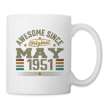 Jahrgang Mai 1951 Mai 1951 Jahrgang Mai 1951 Original - Tasse - Weiß - Rechts
