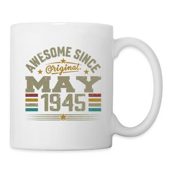 Vintage May 1945 May 1945 Born in May 1945 Original - Mug - white - Right