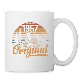 Original 1957 Retro 1957 Vintage 1957 Anniversaire - Mug blanc - blanc - Droite