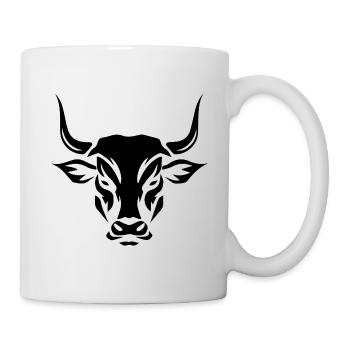 Bulle Stier - Tasse - Weiß - Rechts