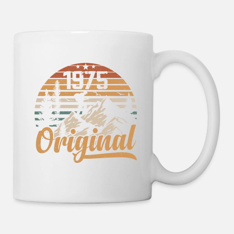 Original 1975 Retro 1975 Vintage 1975 Anniversaire - Mug blanc - blanc