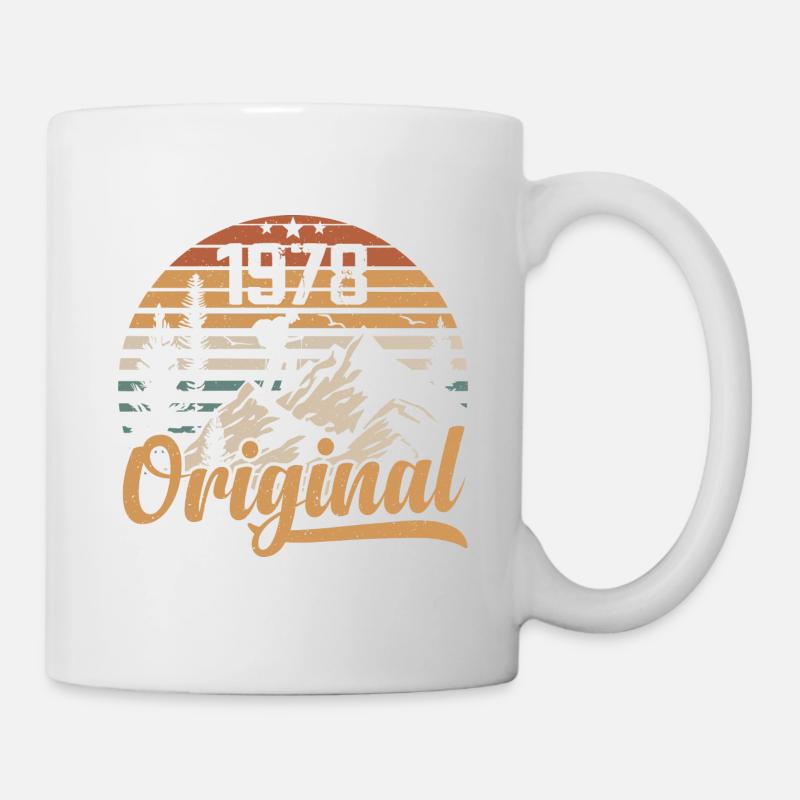 Original 1978 Retro 1978 Vintage 1978 Anniversaire - Mug blanc - blanc