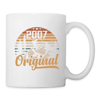 Original 2007 Retro 2007 Jahrgang 2007 Jubiläum - Tasse - Weiß - Rechts