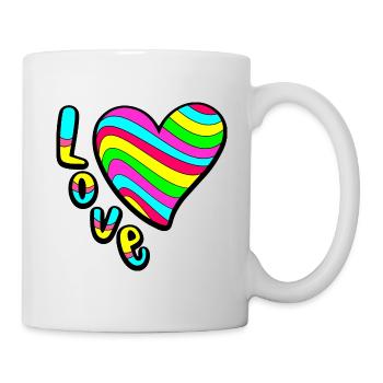 Colourful Love - Mug - white - Right