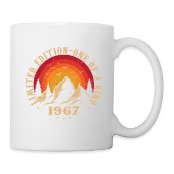 Jahrgang 1967 Retro 1967 Jubiläumsgeschenk 1967 - Tasse - Weiß - Rechts