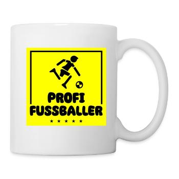 Fussball Profi - Tasse - Weiß - Rechts