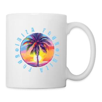 Visite d’Ibiza colorée - Mug blanc - blanc - Droite