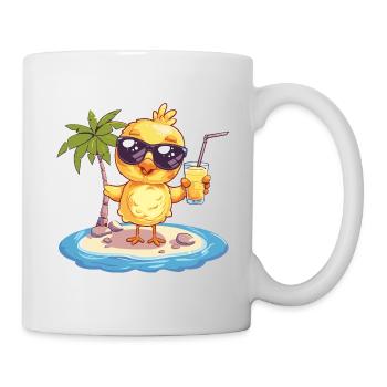 Chicken Summer Beach Vacation - Mug - white - Right