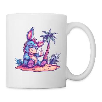 Donkey Summer Beach Vacation - Mug - white - Right