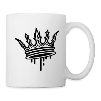 Krone King Symbol - Tasse - Weiß - Rechts
