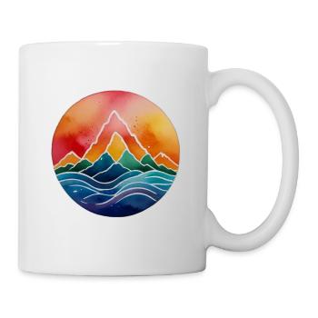Amoureux de la montagne - Mug blanc - blanc - Droite