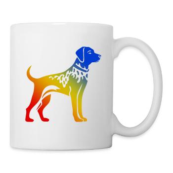 Chien Dalmatien Coloré - Mug blanc - blanc - Droite