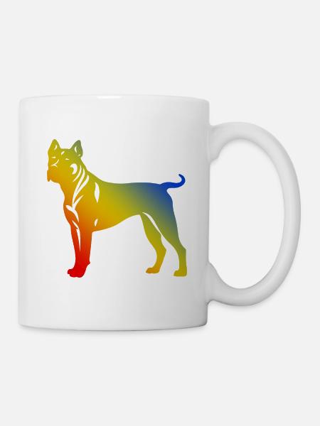 American Staffordshire Terrier Hund - Tasse - Weiß