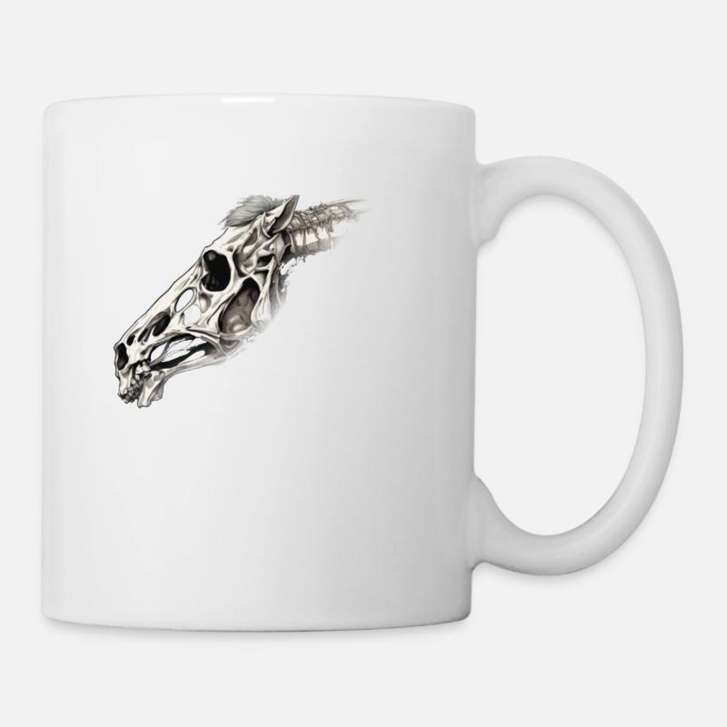 Pferd Skull - Tasse - Weiß