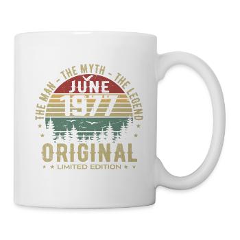 1977 June 1977 Birthday June 1977 June Gift - Mug - white - Right