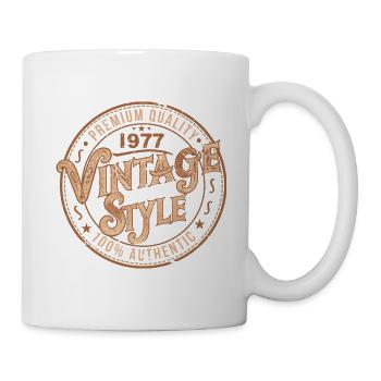 Vintage 1977 Retro 1977 Birthday Gift - Mug - white - Right