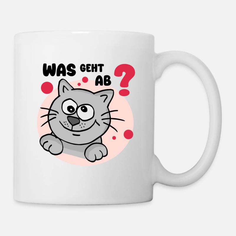 Was geht ab? - Tasse - Weiß