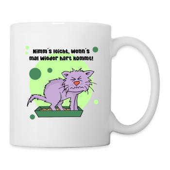 Nimm´s leicht! - Tasse - Weiß - Rechts