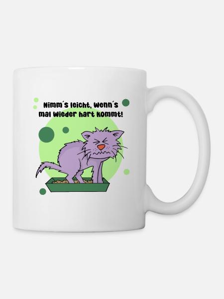Nimm´s leicht! - Tasse - Weiß