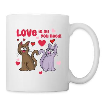 love is all you need - Tasse - Weiß - Rechts