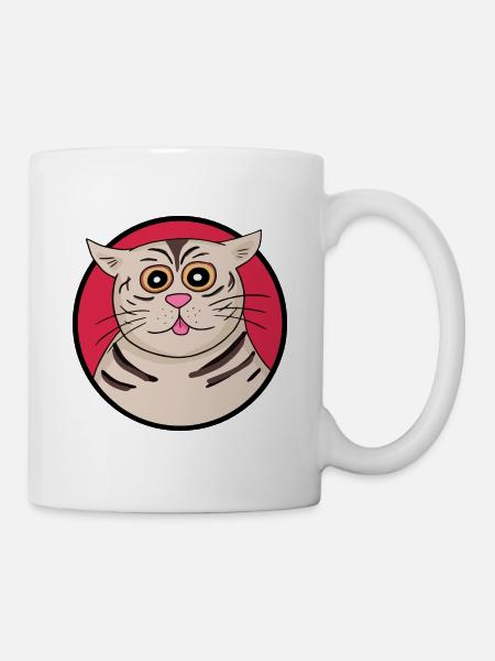 Strange cat - Mug - white