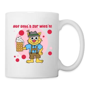 Wies ́n Cat - Mug blanc - blanc - Droite