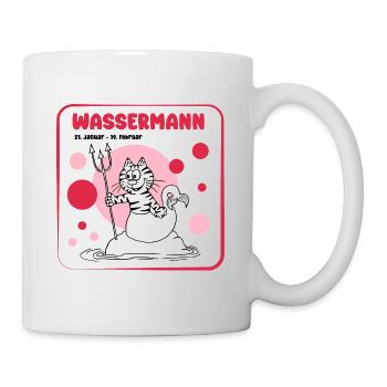 Zodiac sign Aquarius - Mug - white - Right