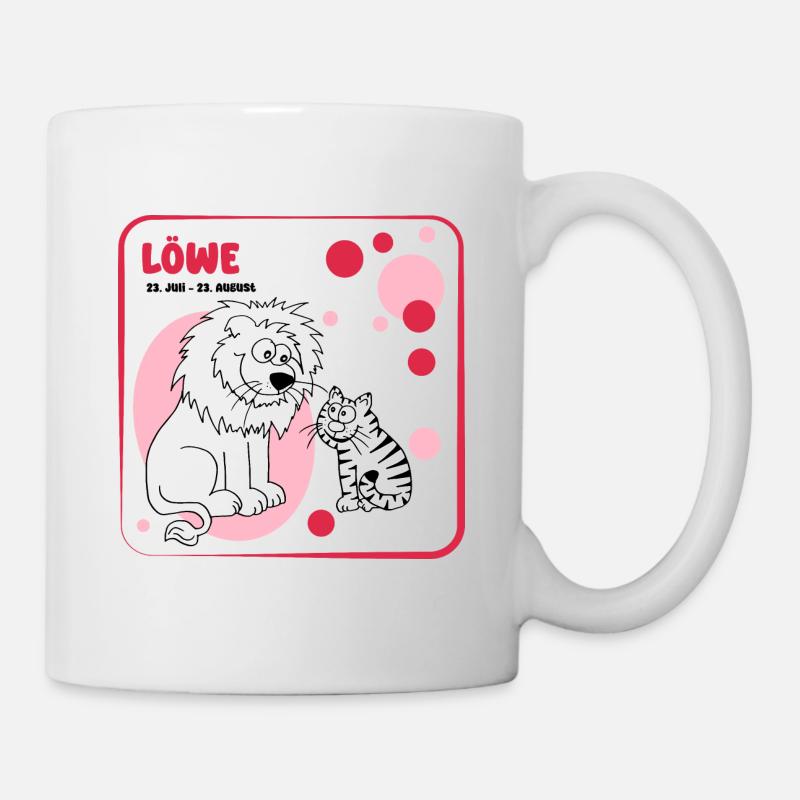 Sternzeichen Löwe - Tasse - Weiß