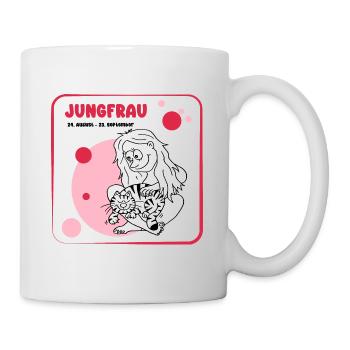 Signe du zodiaque Vierge - Mug blanc - blanc - Droite