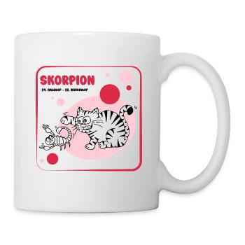 Sternzeichen Skorpion - Tasse - Weiß - Rechts