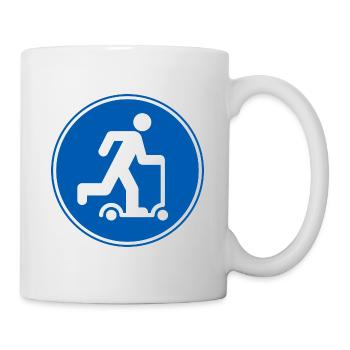 Trottinette Kick Trottinette Freestyler - Mug blanc - blanc - Droite