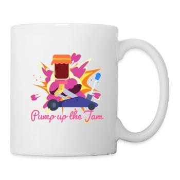 Pump it up - Tasse - Weiß - Rechts
